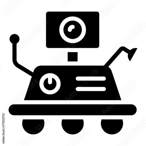 A unique design icon of space rover 

