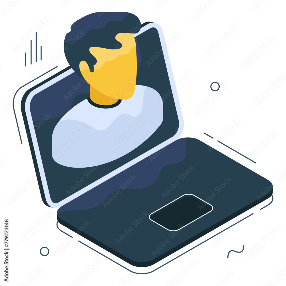 An icon design of online user
An icon design of online user