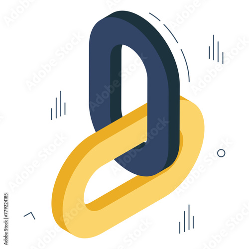 A creative design icon of linkage BB

