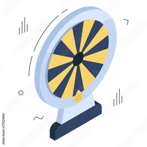 Premium download icon of fortune wheel 

