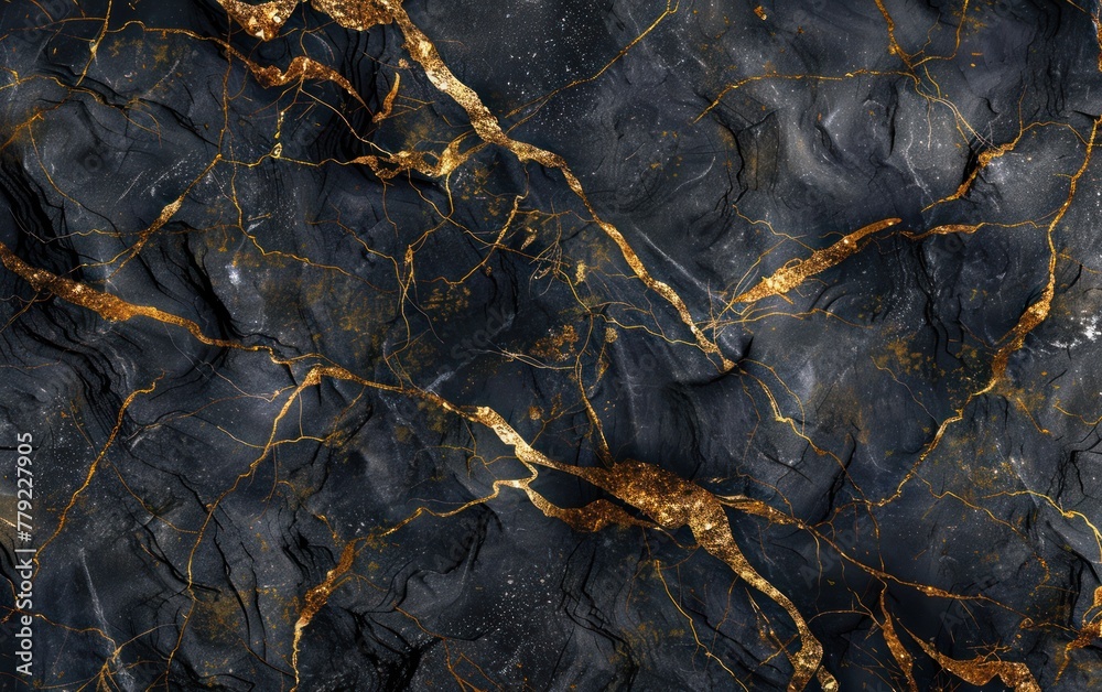 black marble floor and wall tiles. natural granite stone. black marble background.