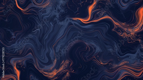 Abstract Blue and Orange Background