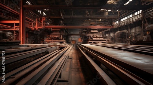 Steel Plate Production in a Contemporary Manufacturing Facility