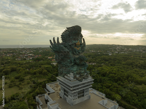 Aerial view of garuda wisnu kencana or GWK Cultural Park in Bali, Indonesia photo