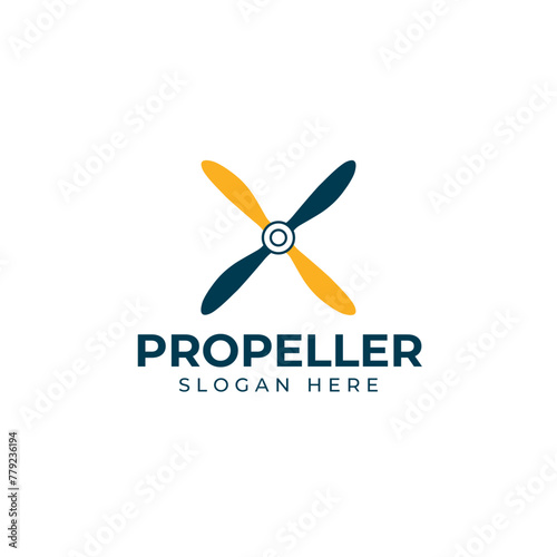 Airplane Propeller Logo