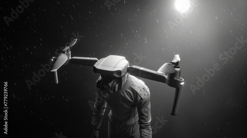 DJI Mini 3 Pro drone getting unfolded