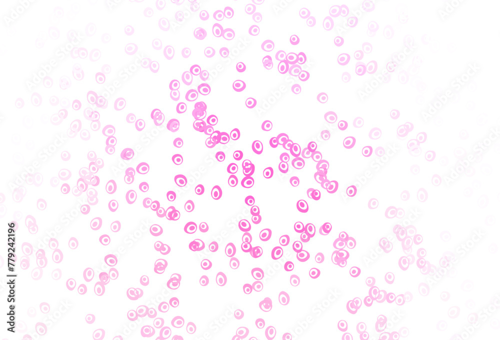 Light Pink vector backdrop with dots.