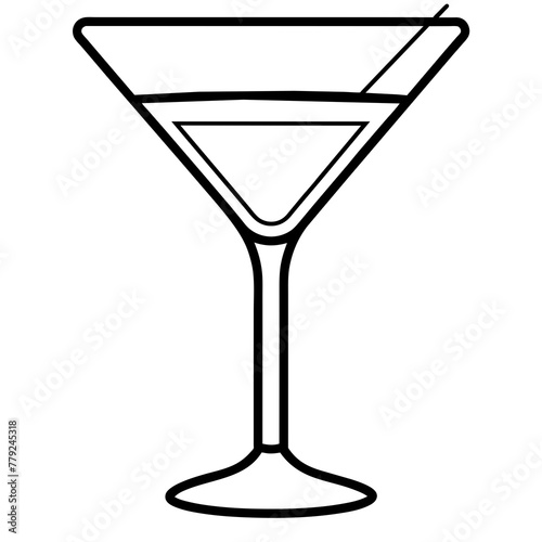 glass of martini