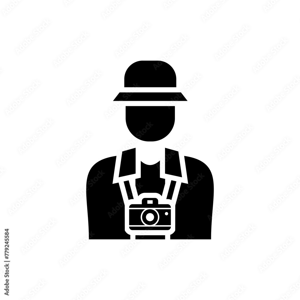 Tourist, travel icon. Travel icon element. Isolated white background