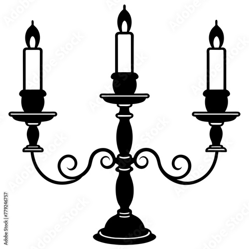 candlestick with candles