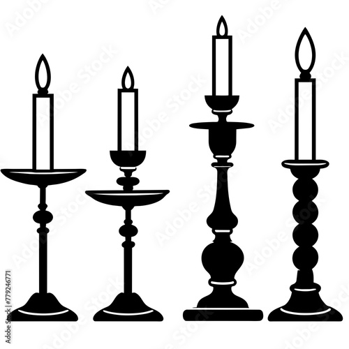 candlestick with candles