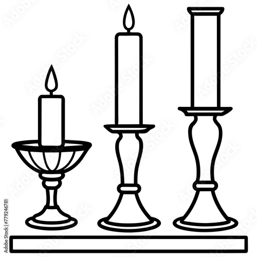 candlestick with candles