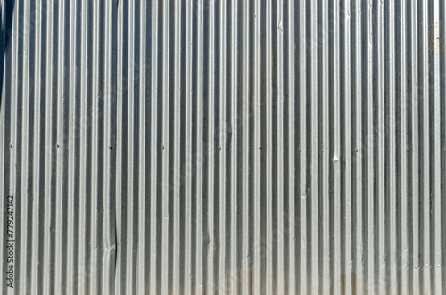 corrugated metal sheet background