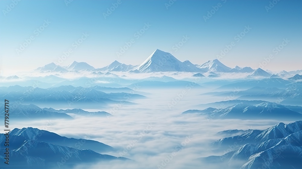 mountains in the snow  high definition(hd) photographic creative image