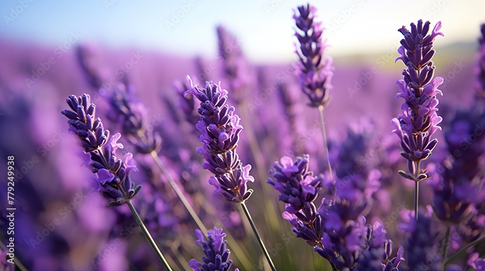 Obraz premium lavender field in region high definition(hd) photographic creative image