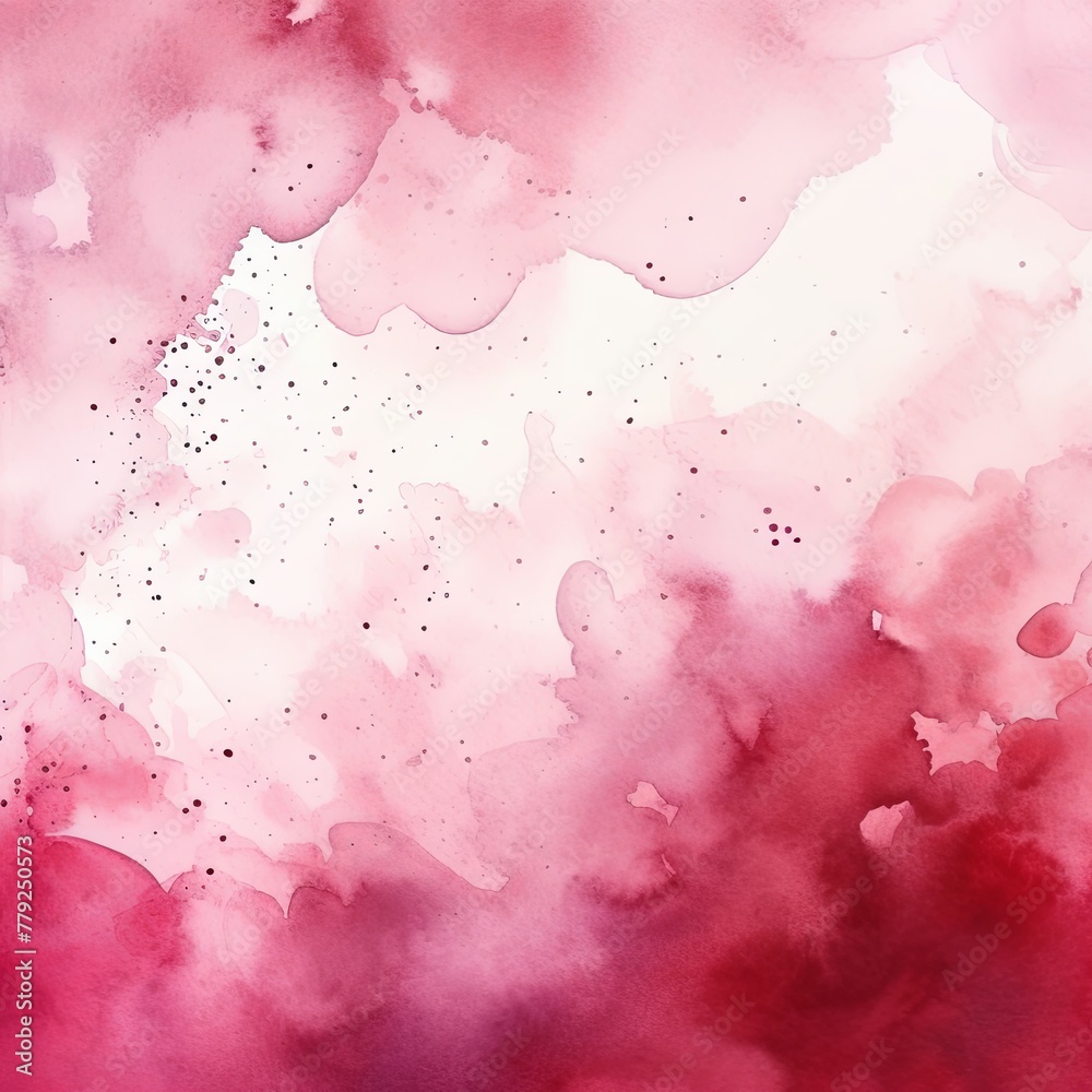 Maroon watercolor light background natural paper texture abstract watercolur Maroon pattern splashes aquarelle painting white copy space for banner design, greeting card