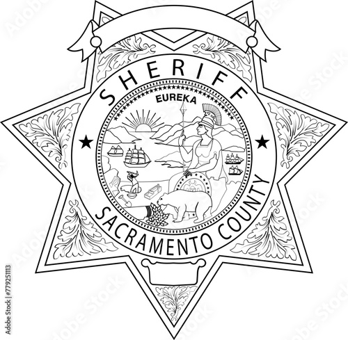 county, California, Sheriff, svg badge, svg, eps, dxf, png, jpeg laser engraving, laser cutting, CNC Router file, wood engraving, laser file
County, Sheriff office, Badge, sheriff star badge, vector f