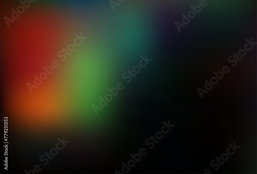 Dark Multicolor, Rainbow vector blurred background.