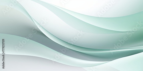 Mint Green gray white gradient abstract curve wave wavy line background for creative project or design backdrop background