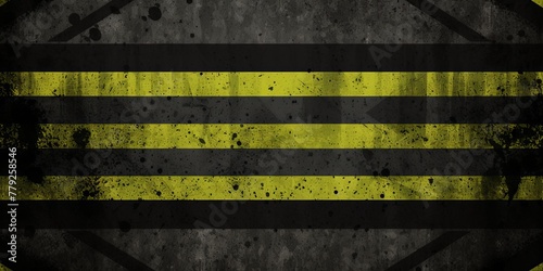 Olive black grunge diagonal stripes industrial background warning frame, vector grunge texture warn caution, construction, safety background with copy space for photo or text design