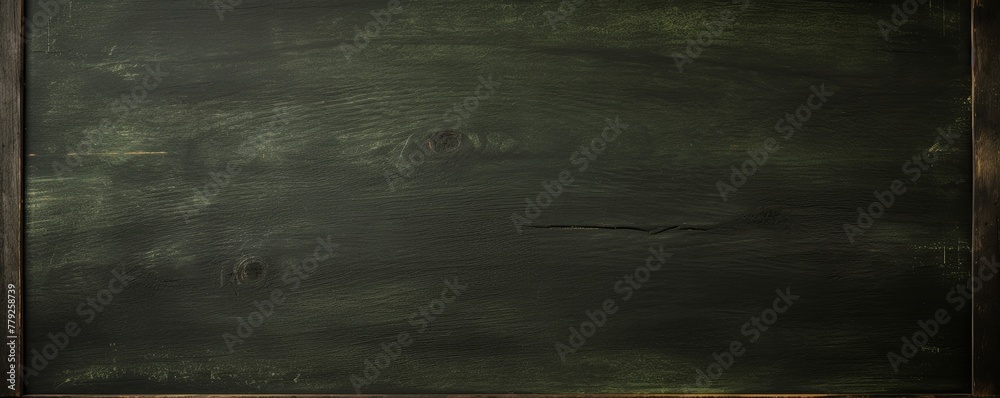 Olive blackboard or chalkboard background with texture of chalk school education board concept, dark wall backdrop or learning concept with copy space blank for design photo text or product - obrazy, fototapety, plakaty 