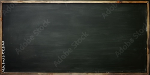 Olive blackboard or chalkboard background with texture of chalk school education board concept, dark wall backdrop or learning concept with copy space blank for design photo text or product