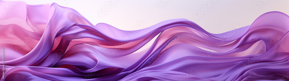 Fototapeta premium 32:9, 53:15, ultra wide background wallpaper screensaver, abstract waves, gradient background, splashes of color, purple pink purple delicate rosy mysterious cute sweet crimson blue