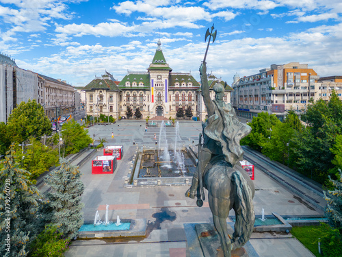 Cuadro en lienzo Administrative Palace of Craiova in Romania