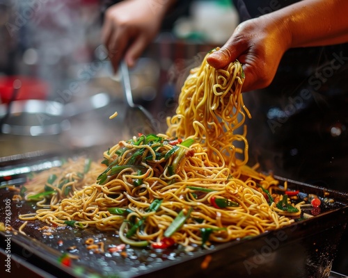 Chow Mein noodle craft photo