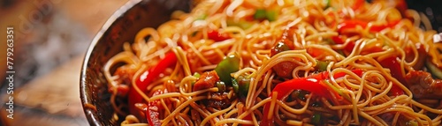 Chow Mein noodle nocturne photo