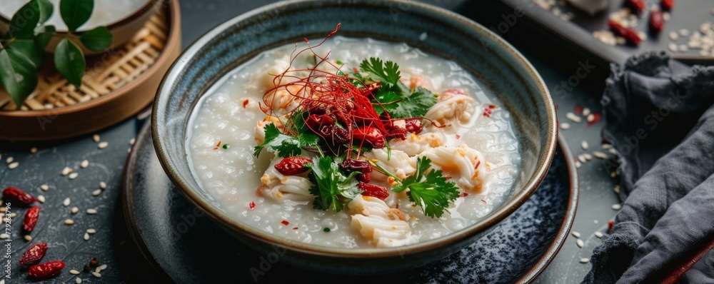Congee luxurious toppings