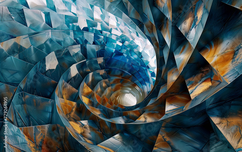 Abstract colourful 3D background. Generated using Midjourney AI (V6)