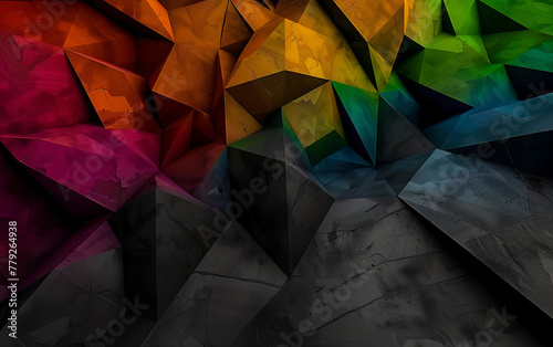 Abstract colourful 3D background. Generated using Midjourney AI (V6)