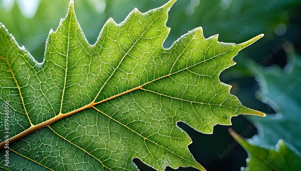A spectacular close-up of a sycamore leaf A spectacular close-up of a sycamore leaf