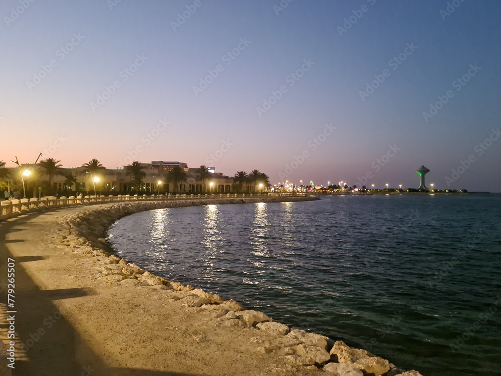Al-Khobar, located in Saudi Arabia, is a bustling resort city situated along the shores of the Arabian Gulf