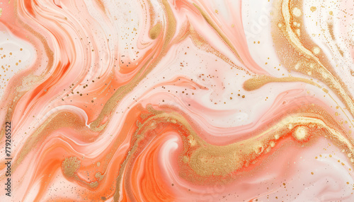 swirled pastel peach and rose gold texture for creative background design