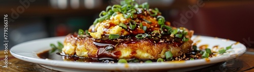 Egg Foo Young savory canvas