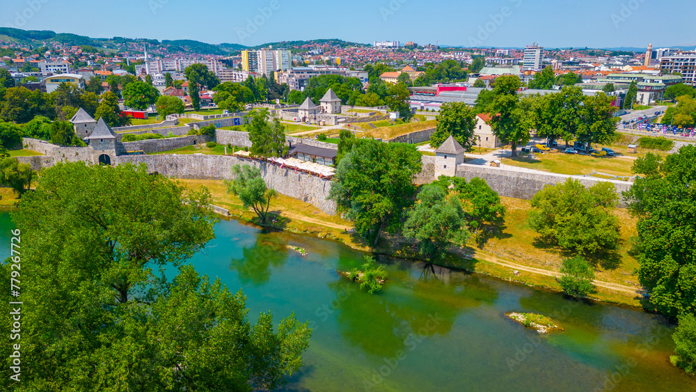 Panorama view of Kastel Fortress in Banja Luka, Bosnia and Herzegovina