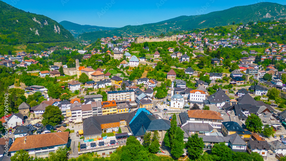 Obraz premium Jajce fortress in Bosnia and Herzegovina