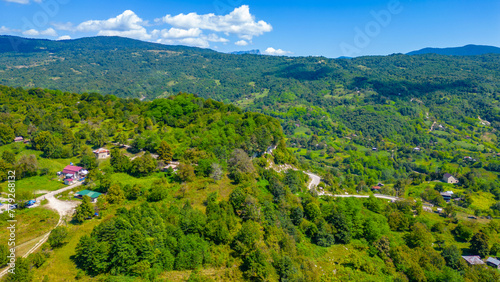Natural landscape around Kutaisi in Georgia