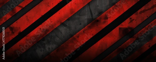 Red black grunge diagonal stripes industrial background warning frame, vector grunge texture warn caution, construction, safety background with copy space for photo or text design