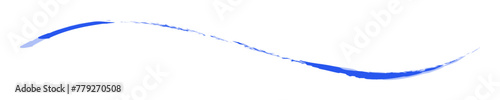 青い波線のアンダーライン素材C