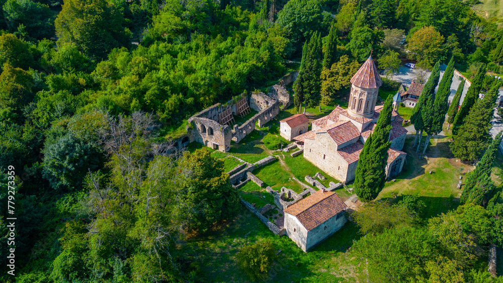Summer day at Ikalto Monastery in Georgia