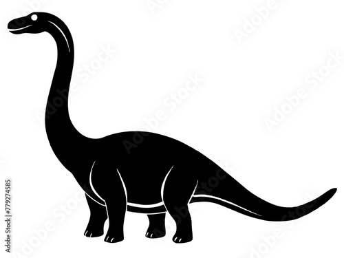 apatosaurus  silhouette  Silhouette  Vector logo Art design, Icons, and Graphics vector illustration  © Maruf
