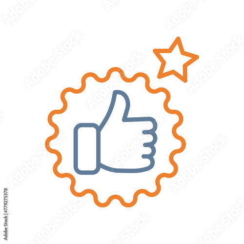 Best Choice Line Two Color Icon