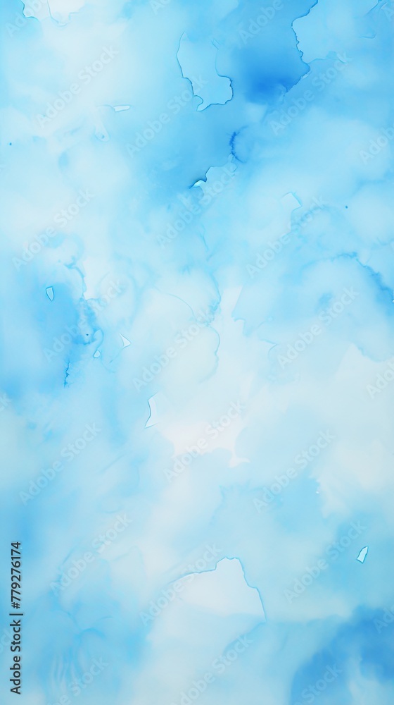 Sky Blue watercolor light background natural paper texture abstract watercolur Sky Blue pattern splashes aquarelle painting white copy space for banner design, greeting card 