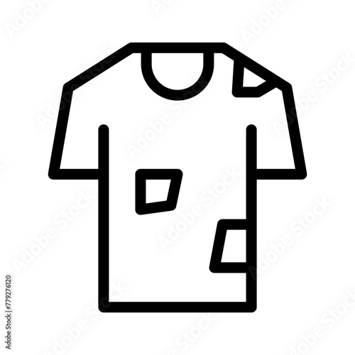 ragged clothes line icon illustration vector graphic