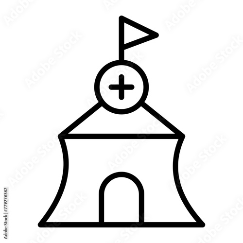 Camp Line Icon