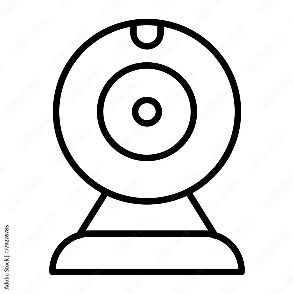 Webcam Line Icon Webcam Line Icon