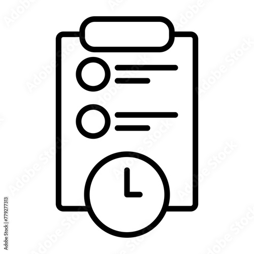 Deadline Line Icon